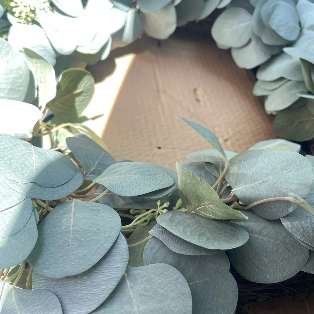 20” Artificial Eucalyptus Berry Wreath - Hearth & Hand with Magnolia